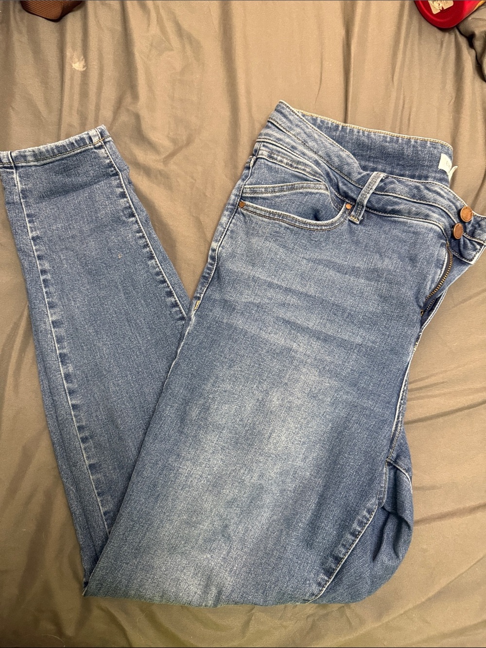 Light Blue Women's High-Rise Skinny Jeans